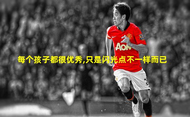 每个孩子都很优秀,只是闪光点不一样而已
